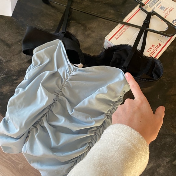 NWOT MIAOU Renzo Tube Top Baby Blue Bra Bralette Sweetheart {$195 MSRP} Medium - Picture 15 of 15